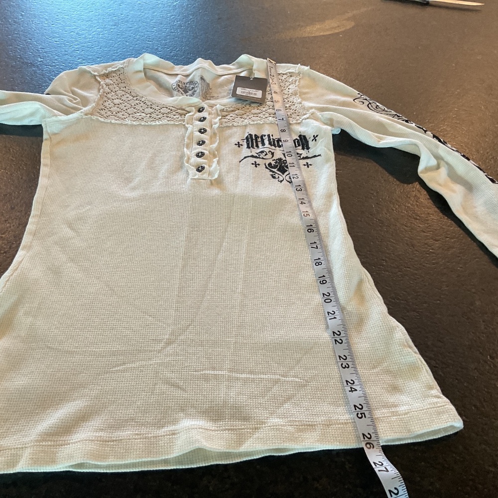 NWT Crochet Thermal Henley by Affliction - Picture 10 of 10